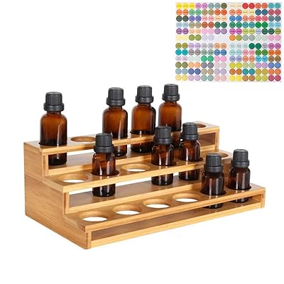 エッセンシャルオイル収納ボックス エッセンシャルオイル香水コレクションディスプレイスタンド 18本用..