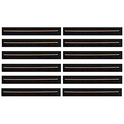 12枚 2タイプ 横型香炉 円型香炉 線香マット 防火綿 香炉用 防火フェルト 耐炎繊維 不燃マット 線香ホルダー用 線香皿用 蚊取り線香ホルダー用 (長方形（3x22cm）)