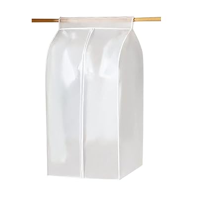 ハンガーラックカバー 収納 ワードローブ衣類収納カバー カバーのみ 服掛け カバー 透明 半透明 ビニール/PEVA製 洗える ファスナー開閉 収納棚 防塵 防虫 防湿 防カビ 透明窓 通気性 取付簡単 60*50*120CM