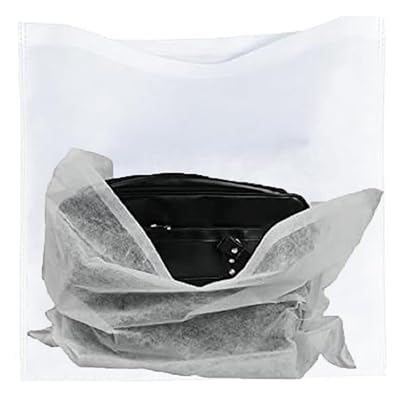 不織布 収納袋 10枚 靴バッグ 衣類カバー 保護袋 カバン保管袋 ホコリよけ キズ防止 小物入れ 旅行 出張 軽量 (10枚組 约34*39cm)
