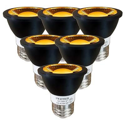 LEDスポット e26 濃い電球色 高演色性Ra92 COB6W 中角30度 50W～60W相当 ダクトレールLEDスポットライト レフ電球代替 密閉器具対応 (濃い電球色相当(2300K), 本体黒 E26口金 調光(6個))