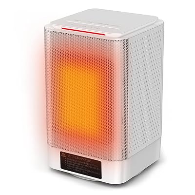 セラミックヒーター 足元 ファンヒーター 電気ヒーター 小型 暖房器具 2秒速暖 自動首振り 3段階切替 ストーブ 卓上 人気 強力 省エネ 過熱保護 転倒保護 コンパクト オフィス 脱衣所 トイレ 一年 ホワイト