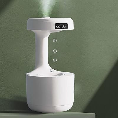 加湿器,卓上加湿器 大容量 加湿器 抗重力式加湿器800ml 空焚き防止 静音 乾燥対策,細ミストデスクトッ..