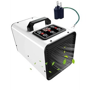 オゾン発生器 【PSE認証済】 15000mg/h 業務用脱臭機 家庭用空気清浄機 産業機エアクリーナ【日本仕様・電気用品安全法準拠】デジタル表示タッチ制御 マイナスイオン浄化機能追加 時間設定可能 フィルター交換不要 強力消臭 トイレ、バスルーム、