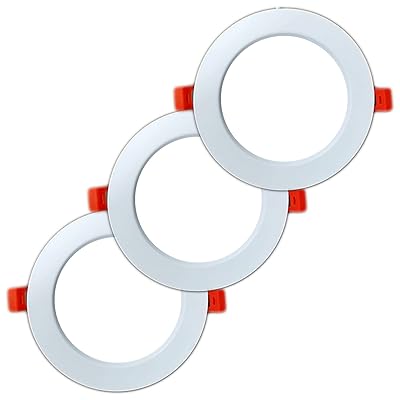 ダウンライト led 125φ 昼白色 薄型LED天井ライト 12W 白熱電球100W相当 器具一体型LED 埋込穴LED LEDシーリングライト AC100-240V調光器非対応 照射角120度 密閉器具対応 (埋込穴φ125mm(3個), 昼白色