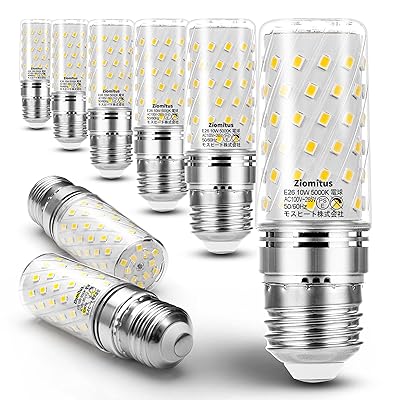 新型T形タイプ LED電球 E26口金 100W形相当 10W 昼白色相当 1250lm 全方向360°広配光 調光器非対応 風呂場 キッチン 密閉器具対応 省エネ 電球形蛍光灯EFD25代替推奨 (6個入り 5000K昼白色)