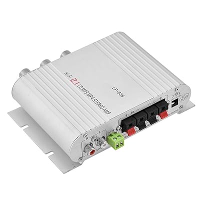 オーディオアンプ パワーアンプ ステレオ ベース オーディオ デジタルアンプ 増幅器 HiFi音質 15Wx2RMS ミニ オートカー/ホームオーディオ パワーアンプ(ホワイト)