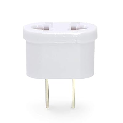 国内用変換プラグ ヨーロッパ(SE/C)タイプ→日本(A)タイプ 国内で海外の電気製品が使える 1個セット(白) 国内用変換プラグ ヨーロッパ(SE/C)タイプ→日本(A)タイプ 国内で海外の電気製品が使える 1個セット(白)