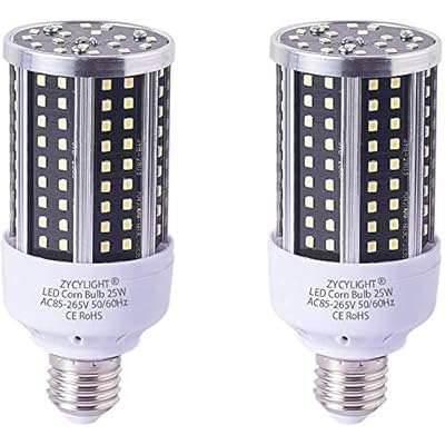 LEDコーンライト トウモロコシ型 25W LED電球 E26口金 6000LM 6000K 150-200W白熱電球相当 超高輝度 省..