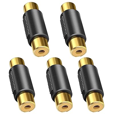 RCA メスメス 中継プラグ ピンプラグ 延長コネクタ 金メッキ バックカメラ スピーカー モニター カース..