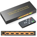 HDMI切り替え器2.0 5入力1出力 4k@60hzHDCP2.2HDR対応 リモコン付属PS5/PS4/Nintendo Switch対応