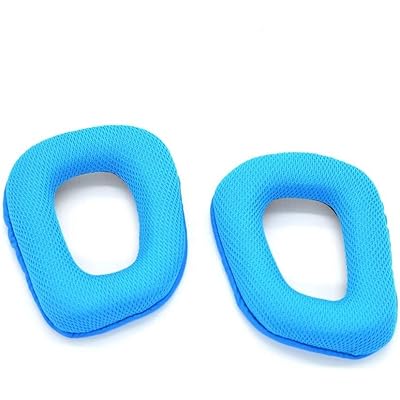 For Logitech G431 G35 G930 G430 F450 G231 イヤーパッド イヤークッション 交換用耳パッド blue