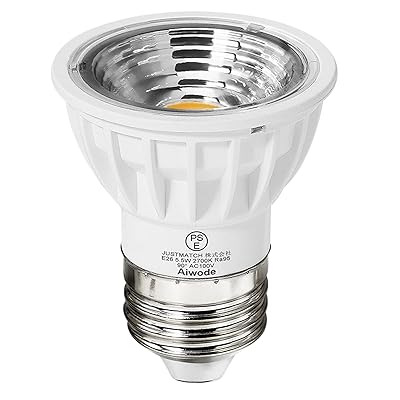 E26 LEDスポットライト LED電球 E26口金 5.5W(60W形相当)電球色2700K CRI95 明るさ550lm 調光不可広角90°絶縁材料本体LED電球 (ホワイト1個セット)