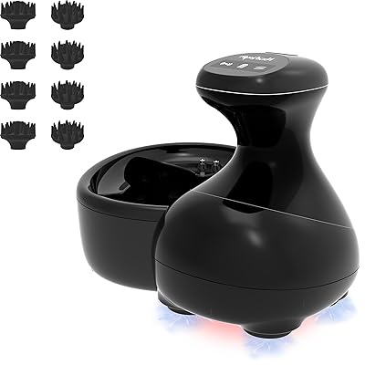 【2023年業界新登場】電動頭皮ブラシ ヘッドスパ EMSヘッドスパ EMS機能付き 赤色LED機能付き EMS 電気針 頭皮ブラシ スカルプケア フェイスケア HEAD SPA IPX7防水 乾湿両用 リラクゼーション器 15分タイマー シャンプー