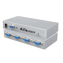 VGA分配器 ディスプレイスプリッタ 1入力4出力 伝送距離25M 1080P DDC機能サポート(2)