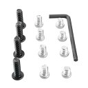 1/4ネジ カメラ用1/4ネジ スクリューセット 12個入り 六角付き 1/4” 11X22mmネジ(4本) + 1/4” 9X22mmネジ(4本) + 1/4...