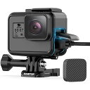 フレームマウント 保護ケース ゴープロ用アクセサリー GoPro Hero7 Hero6 Hero5 Hero(2018)カメラに適用 レンズカバー付き