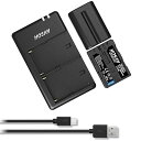 NP-FM500H 純正互換 バッテリー 2個 + USB充電器 対応機種 Sony NP-FM500H Sony Alpha A58 A57 A65 A77 ...