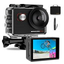 M90 proアクションカメラ 4K 自撮り棒付き 外部マイク 40M防水 手振れ補正 170度広角レンズ WiFi搭載 防水ケース付き ループ録画 2インチ液晶画面 バイク/自転車/カート/車に取り付け可能 アクセサリーセット付き 1200mAhバ