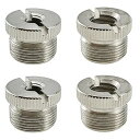 マイク変換ネジ マイクボルトアダプター 5/8"オス変換3/8"メスネジ 5/8"オス変換1/4"メスネジ マイクスタンド用 撮影補助ツール (鉄, 2+2個セット)