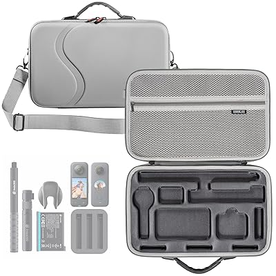 Insta360 X3 ケース Insta360 X3用 収納ケース ポータブル 収納バッグ Insta360 X3/ONE X2 対応 収納ケ..