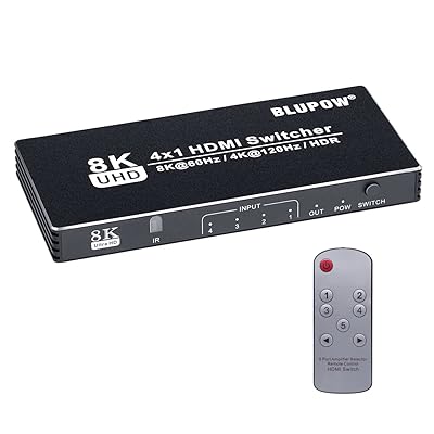 8K@60Hz 4K@120Hz HDMI2.1切替器 4入力1出力 セレクター スイッチャー PS5・Xbox・Blu-ray palyer・Apple TV・Fire TVなど対応 hdmi切り替え・分配機・スプリッター VA141 8K@60Hz 4K@120Hz HDMI2.1切替器 4入力1出力 セレクター スイッチャー PS5・Xbox・Blu-ray palyer・Apple TV・Fire TVなど対応 hdmi切り替え・分配機・スプリッター VA141