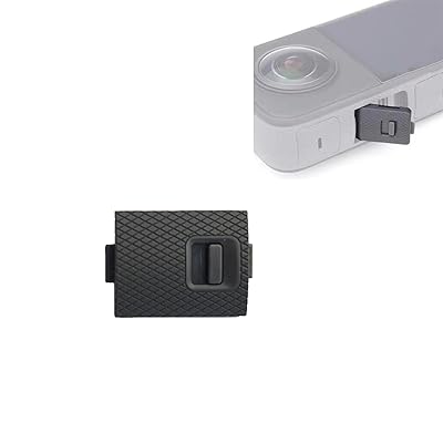 USB 充電 交換用 保護ポートカバー for Insta360用 One X2 カメラ USB カバー アクセサリー (ブラック)