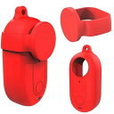 Insta360 GO 3S/GO 3 対応 2in1 シリコンケース+レンズカバー/GO 3 シリコン保護ケース (red)(2)