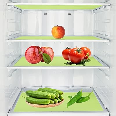 冷蔵庫ライナー洗える冷蔵庫マットキッチンシリコン冷蔵庫パッドランチョンマット5PCS /セット