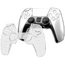 ケースカバー ハード 透明 クリスタル 保護シェル スキン PS5 ワイヤレスコントローラー用