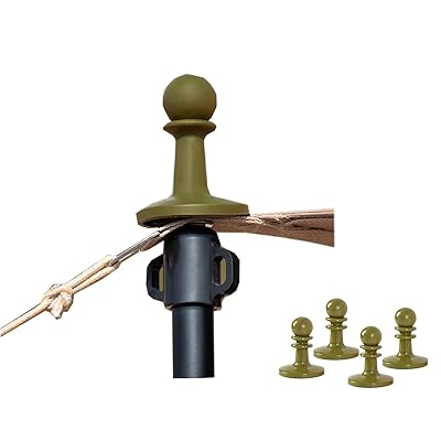 キャノピー防水キャップ、トラベル避雷針、ポールキャップ、テントポールキャップ、テント・タープのロープ抜け防止