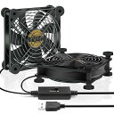 USBファン 12cm 静音 冷却ファン 防振ゴム足搭載 5V USB 扇風機 小型 冷却クーラー ミニファン ルーター ゲーム機 水槽など 冷却 120mm 2個1組(2)