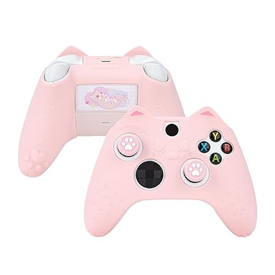 Xbox oneコントローラー専用 コントローラーカバー XSX カバー シリコン製 ソフト スキンケース Xboxコントローラーカバーとシール付け 保護カバー 保護ケース 耐衝撃 簡単装着 滑り止め ほこり防止 猫耳 ピンク Xbox oneコントローラー専用 コントローラーカバー XSX カバー シリコン製 ソフト スキンケース Xboxコントローラーカバーとシール付け 保護カバー 保護ケース 耐衝撃 簡単装着 滑り止め ほこり防止 猫耳 ピンク