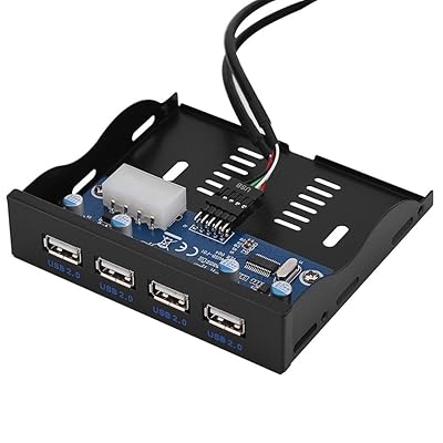 USB 2.0フロントパネル USB2.0フロッピーフロントパネル 3.5インチフロッピーベイ 9ピン4インターフェース USB 2.0 HUB