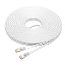 Cat7 LANケーブル 25M カテゴリー7 イーサネットケーブル ウルトラフラットケーブル 高速 STP 金メッ 爪折れ防止 RJ45コネクタ ギガビット10Gbps/600MHz 業務用 屋外用(2)