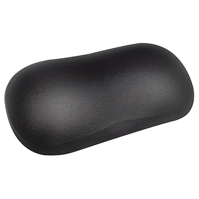 マウスパッド リストバンド付きマウスパッド シリコン充填 素敵な贈り物 滑り止PU底 洗える 人間工学デザイン 手首痛み緩和 手首置き (黒) 6053