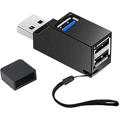 USBハブ 3ポート USB3.0＋USB2.0コンボハブ 超小型 軽量 高速携帯便利 (黒)