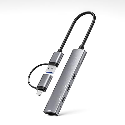 USB C ハブ 9in1アダプタ搭載MacBook Pro/MacBook Air/iPad Pro/iPad Air/Mini,4K HDMI出力 3xUSB3.0 5Gbpsデータ転送 SD/Micro SDカードリーダー 3.5mmヘッドホン