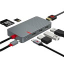 USB Cハブマルチポートアダプタ、7-in-1ノートパソコン拡張ベース、4K HDMI、3ポートUSB 3.0、TF/SDカードリーダー、100 W PD充電器付き、適用 MacBook HP XPS Steam Deck Dell(2)