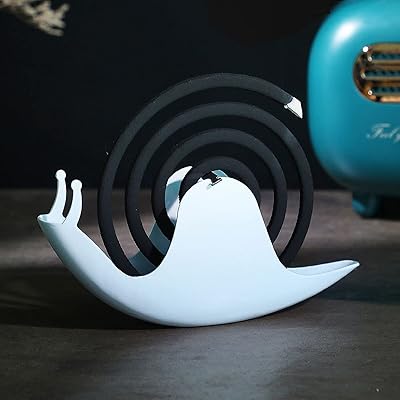 蚊取り線香入れ 線香ホルダー カタツムリ型 蚊遣り 蚊やりホルダー お釣り アウトドア 庭 室内など適用