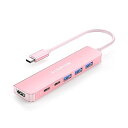 6 in 1 USB C ハブ CB-CE35s 100W PD給電 USB 3.0 4K HDMI USB Type-C タイプc 変換アダプタ スリム 小型 電源 Mac Mac MacBook Pro Air、iPad Pro Air、Surf