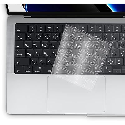 【M4 M3 M2チップモデル JIS配列】 2024 MacBook Air 13.6/Air 15.3/Pro 14/Pro 16 インチ 用 キーボードカバー 極薄TPU素材 対応 2024-2021 型番 A3112 A3185 A3401