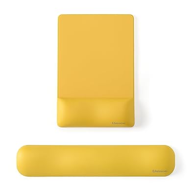 UnivoColors リストレスト マウスパッド セット 手首置き プレミアムPU素材 人間工学デザイン 疲労低減..
