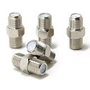 テレビアンテナケーブル 延長コネクタ 5個 F型中継プラグ ねじ式 メスメス テレビ線 同軸ケーブル用