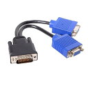 chenyang PCグラフィックスカード用デュアル15ピンVGA RGBメススプリッタ延長ケーブルへのCY DMS-59ピンオス(2)