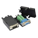 DB15 3 + 9 D-SUB VGAメス3行15ピンコネクタアダプター付きナット端子台ブレークアウトボード無料溶接(2パック)(2)