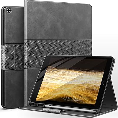 iPad 9/8/7世代 ケース ペン収納 iPad 10.2 ケース(2021/2020/2019) 兼用 PUレザー 手帳型 ひび割れ防止 耐衝撃 オートスリープ&スタンド機能付き 全面保護 iPad第7/8世代 (グレー) iPad 9/8/7世代 ケース ペン収納 iPad 10.2 ケース(2021/2020/2019) 兼用 PUレザー 手帳型 ひび割れ防止 耐衝撃 オートスリープ&スタンド機能付き 全面保護 iPad第7/8世代 (グレー)