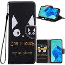 FOR OPPO Reno5 A ケース スマホケース 手帳型 ケース FOR OPPO Reno5 A カバー 猫 ストラップホール付きスタンド機能付き スマ...