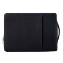 タブレットケースカバー・dynabook K0用/K1用 (10.1型/インチ) ケース シンプル ポーチ型 軽量 手提げ バッグ型 ダイナブック K0/K1 カバン型 カバー おしゃれ 人気 PCノートパソコン ケース カバー(ブラック)|詳細画像