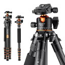 一眼レフ三脚 カーボン製カメラ 三脚 軽量コンパクト 360度パノラマ撮影一脚可変 最大耐荷重15kg BH-36L雲台搭載 デジタルカメラ ミラーレスカメラ用 中心軸反転 ナットロック式 型番 A255C2+BH-36L